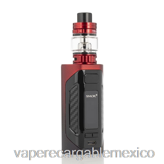 Vape Recargable Smok Rigel 230w Kit De Inicio Negro Rojo